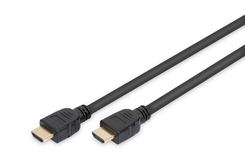 DIGITUS HDMI Ultra High Speed Kabel - Typ A M/M - 1m - mit Ethernet - UHD 8K 60Hz - Gold - Schwarz