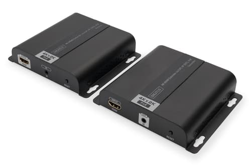 4K HDMI Extender Set via IP/CAT 5-6 (120 m), Full PoE Powered, UHD 4K@30Hz