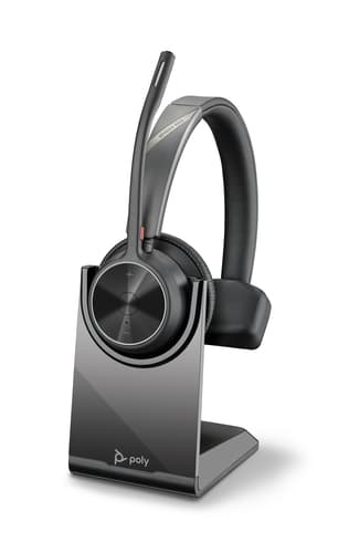 Poly Voyager 4310 UC Monaural Headset +BT700 USB-A Adapter +Charging Stand