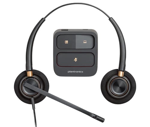 Poly EncorePro 520 Binaural Headset + Quick Disconnect