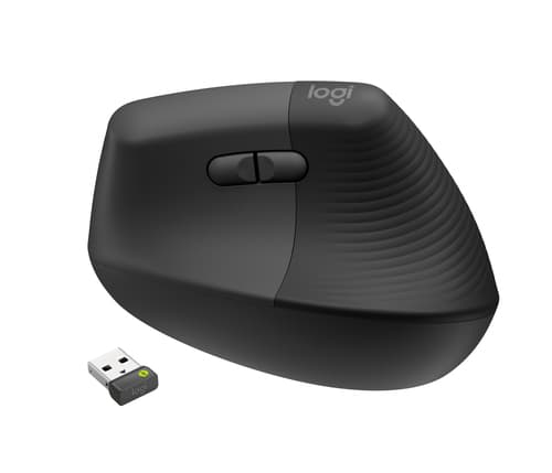 Logitech Lift Wireless Mouse for Business - Right Handed - Graphite