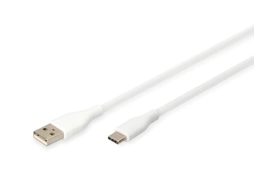 Cable de carga DIGITUS USB-A a USB-C 2m 60W Blanco