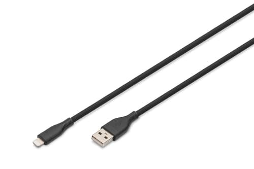Digitus USB-A to Lightning Charging Cable 2m 12W Black