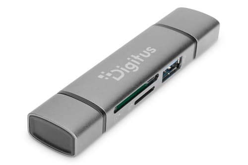 DIGITUS Kombi-Kartenlesegerät (USB-C+USB 3.0)