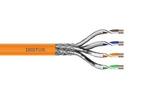 CAT 7 S-FTP-Netzkabel - Installationskabel - 250 m - Simplex - Dca-s2 d1 a1 - Orange