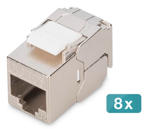 Módulo keystone CAT 6A blindado DIGITUS (8 uds)