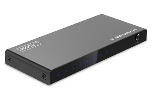1x4 HDMI-Weiterschalter - 4K - 60 Hz - HDCP 2.3 - EDID-Steuerung - Schwarz