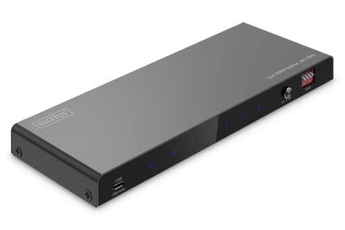 1x4 HDMI Splitter - 8K - 60Hz (4:4:4) - Toslink - Stereo - EDID Control - Black