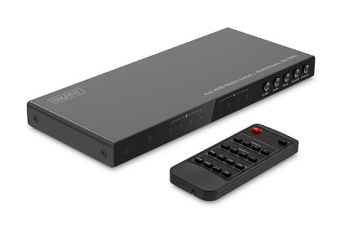 Conmutador de matriz HDMI 4x2 - Visor múltiple - 4K - 30Hz - Negro