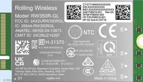 HP 5G Sub-6 WWAN-Modul