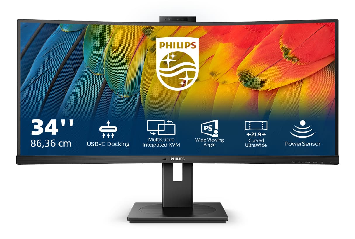 Philips 5000 Series 34B1U5600CH/00 - 34-inch Curved UltraWide Quad HD LCD Monitor