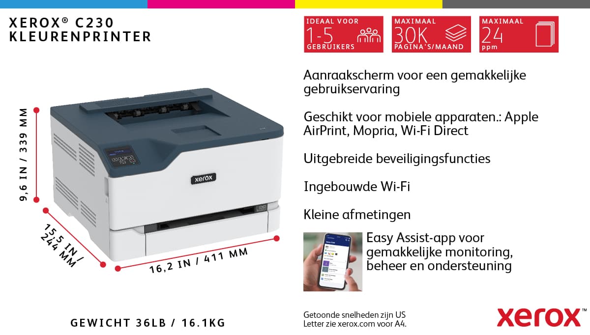 Imprimante laser couleur Xerox C230 — photo 7 sur 14