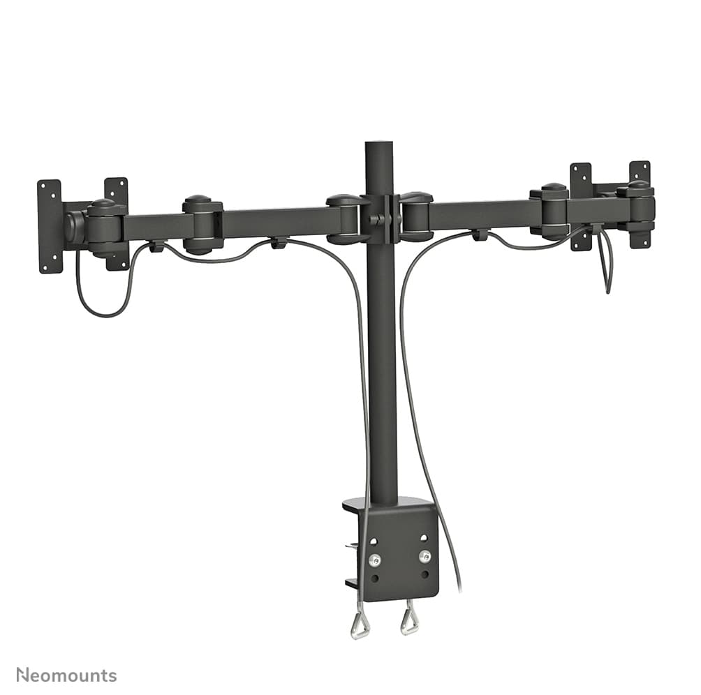 Support d'écran double - 10-27" - 0-8 kg/écran - Noir — photo 6 sur 7