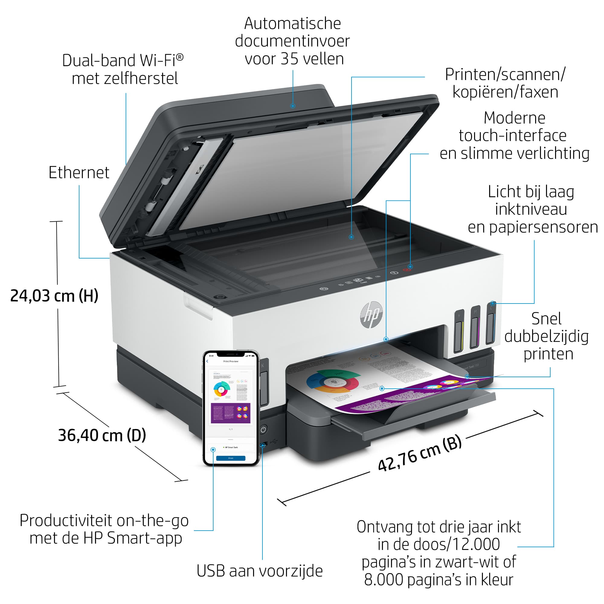 HP Smart Tank 7605 All-in-One Printer — photo 5 of 15