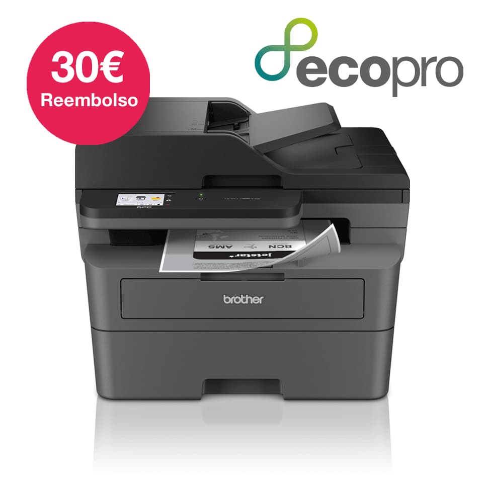 Imprimante multifonction A4 noir et blanc Brother DCP-L2660DW compacte — photo 8 sur 9