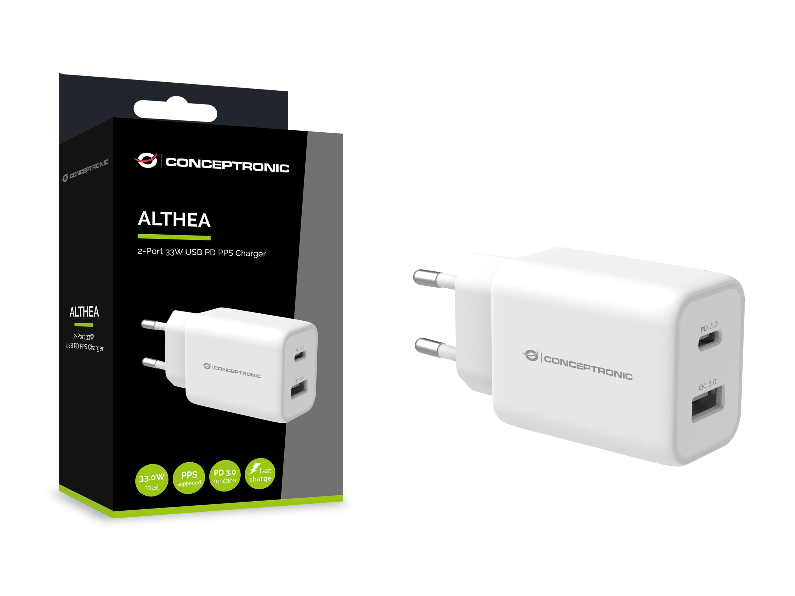 2-Port 33W PPS USB PD Charger - USB-A x 1 - USB-C x 1 - QC 3.0 — photo 4 of 4