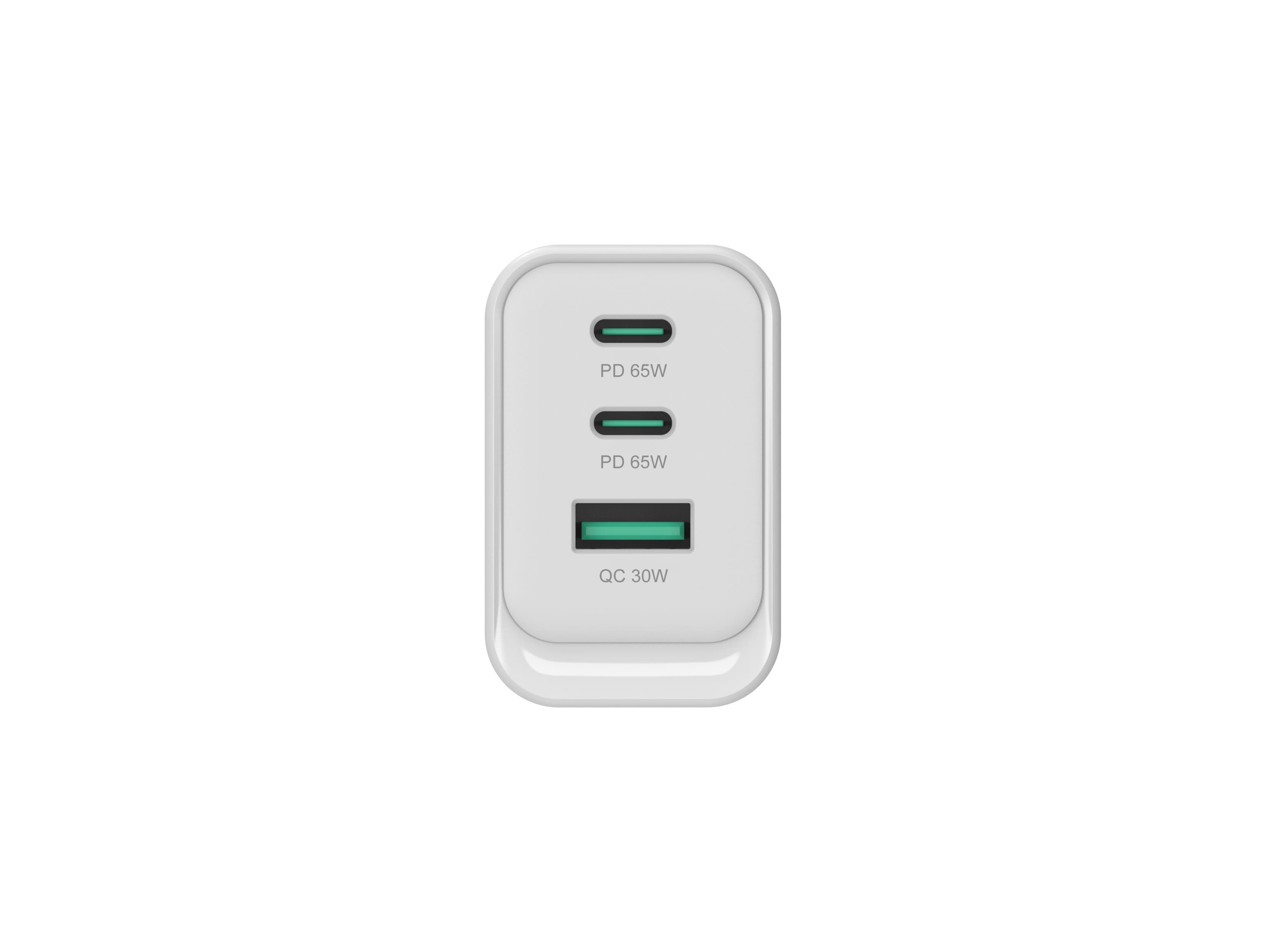 3-Port 65W GaN USB PD Charger - USB-C x 2 - USB-A x 1 - QC 3.0 - PPS - PD 3.0 — photo 3 of 5