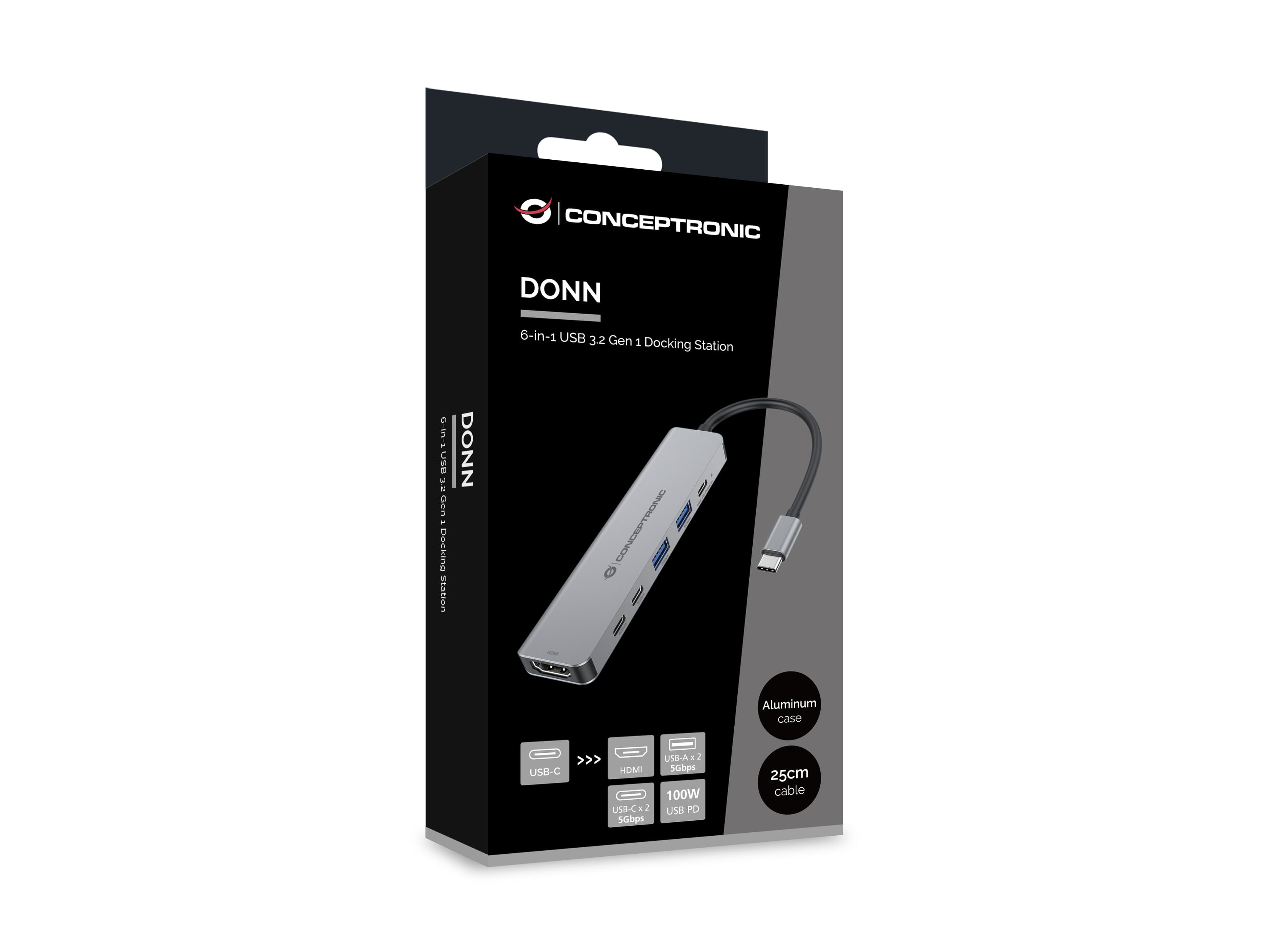 6-in-1 Docking Station USB 3.2 Gen 1 - HDMI - USB-A 5Gbps x 2 - USB-C 5Gbps x 2 - 100W USB PD — photo 8 of 8