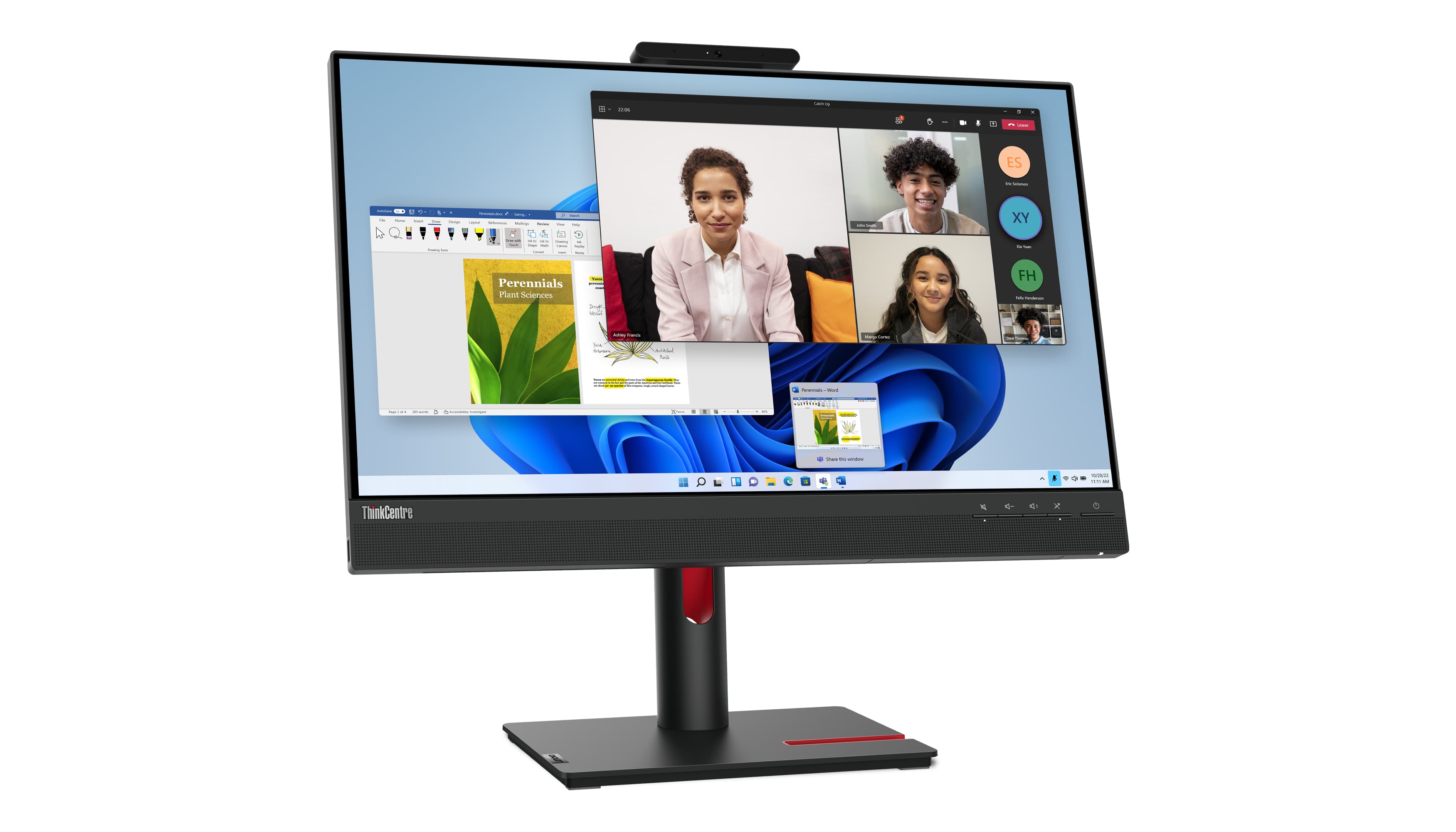 ThinkCentre Tiny-In-One 24 Gen 5 - 24 inch - Full HD IPS LED Monitor - 1920x1080 - Pivot / HAS / Webcam — foto 11 van 23