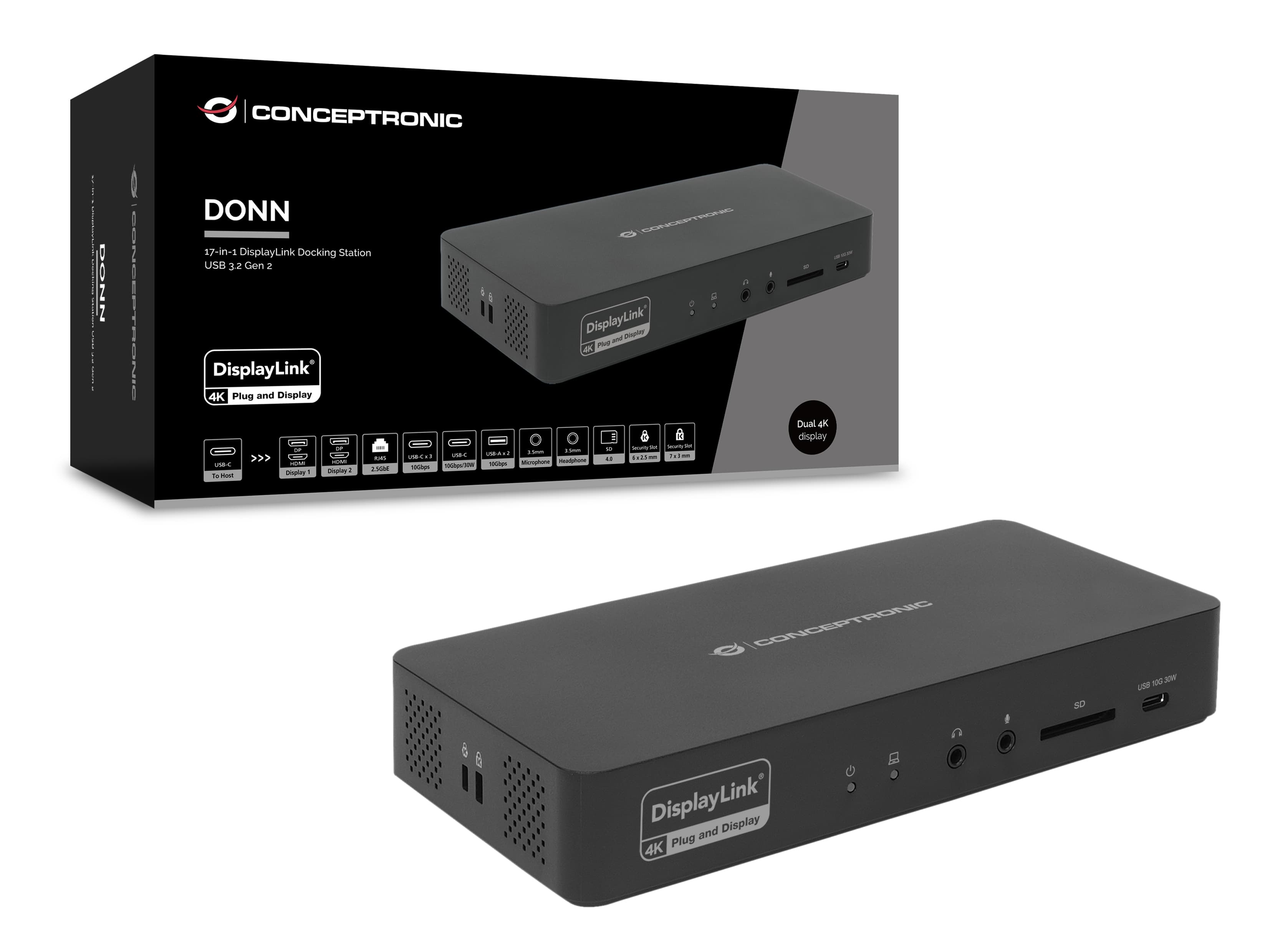 Station d'accueil DisplayLink 17 en 1 USB 3.2 Gen 2 — photo 5 sur 6