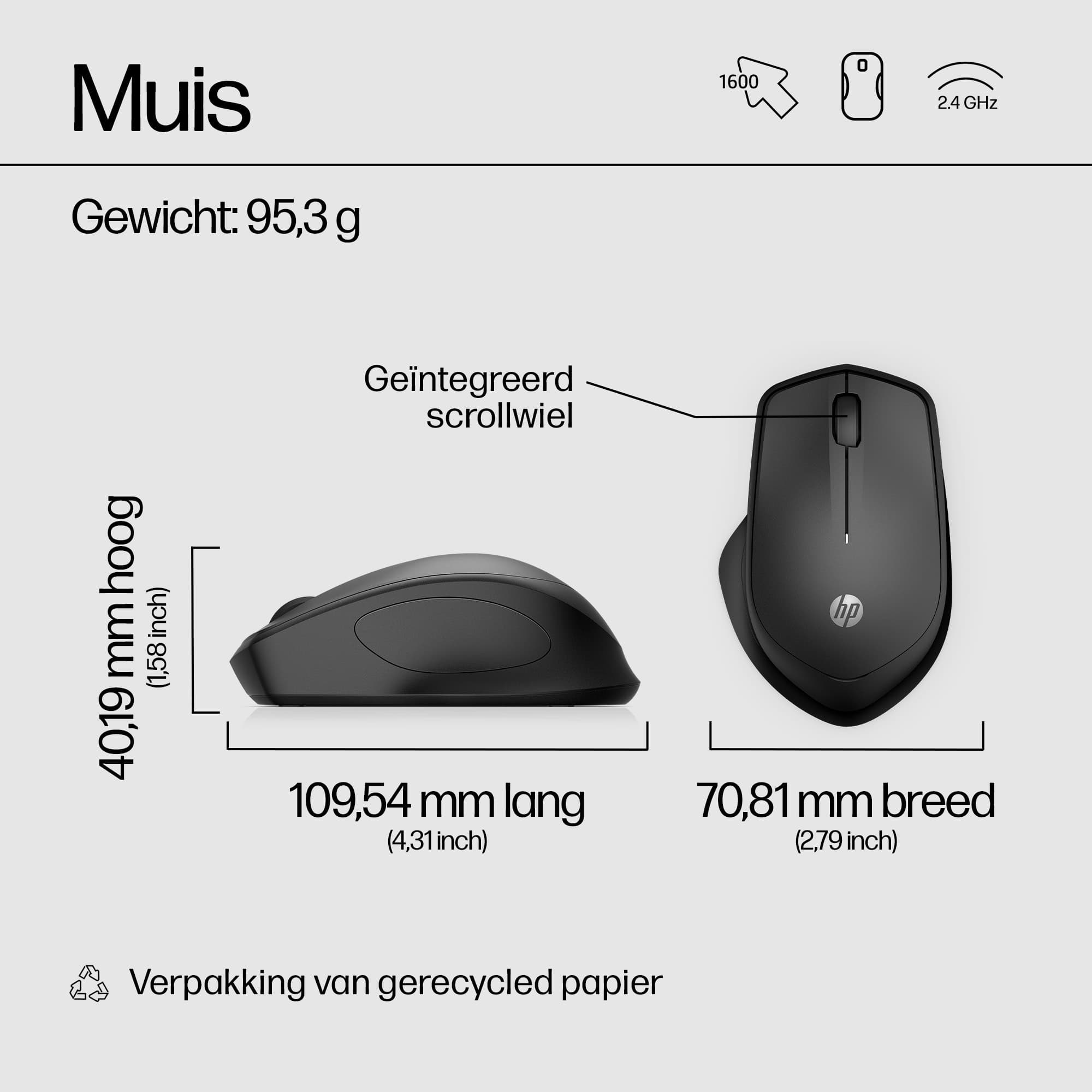 HP 280M Silent Wireless Mouse — photo 9 of 12