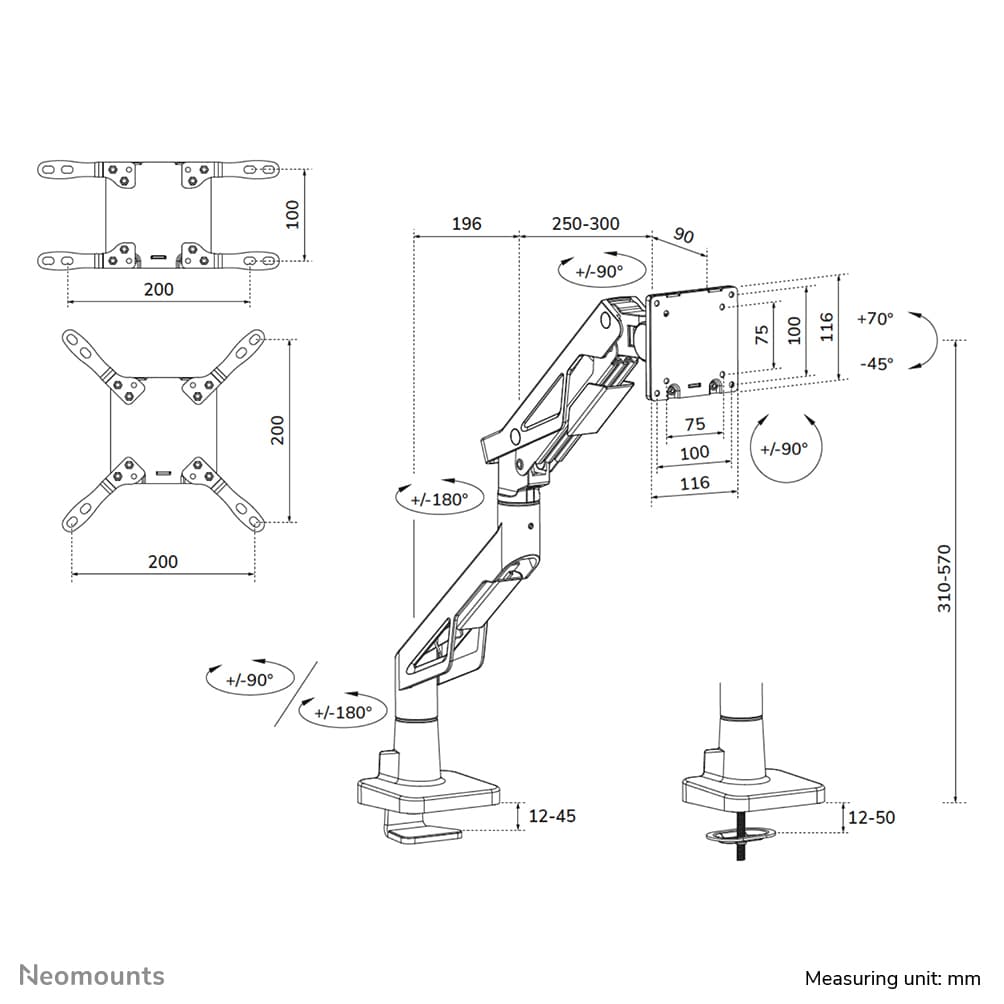 NEOMOUNTS DS70-256BL1 Gaming Monitor Arm — photo 20 of 20