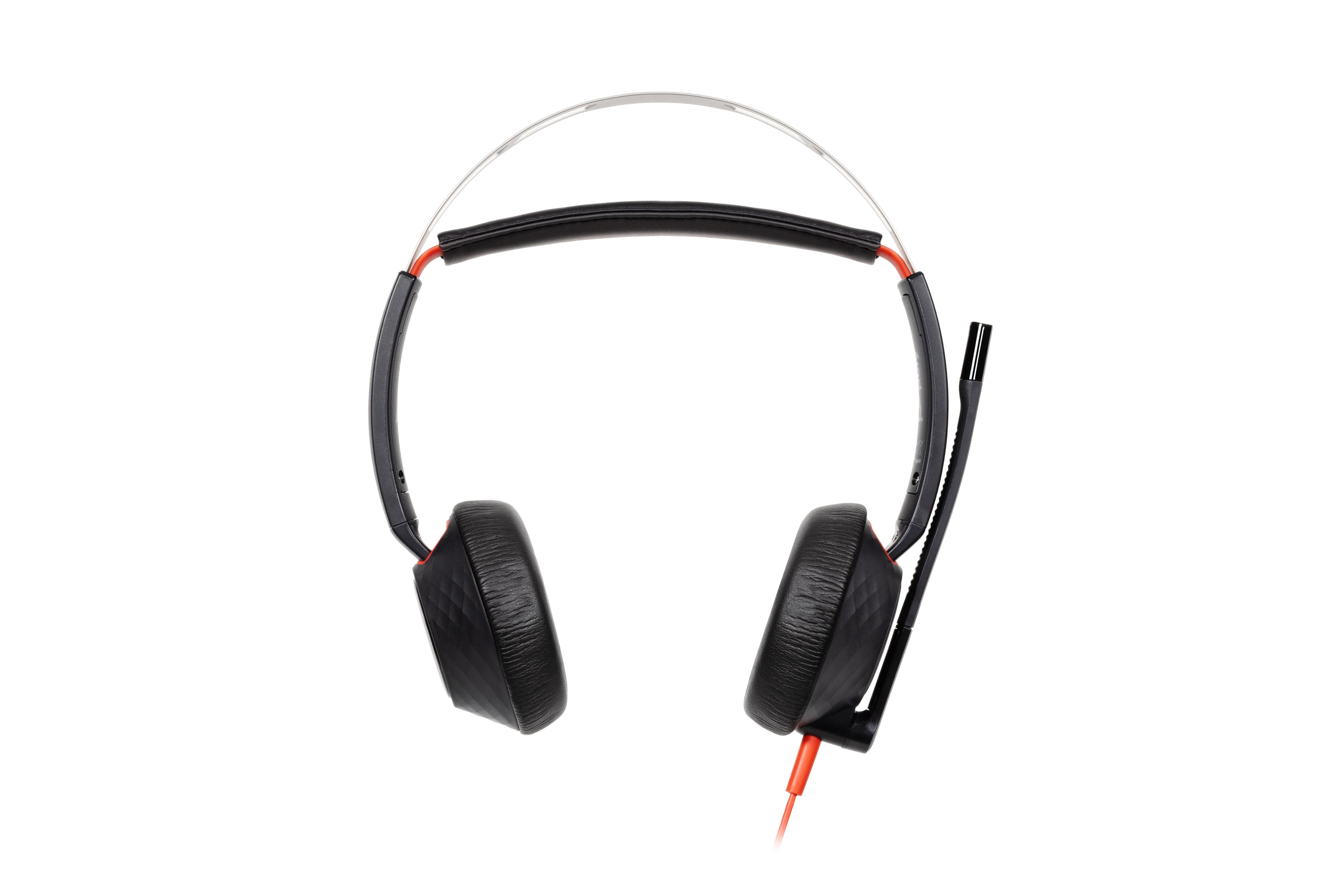 Poly Blackwire 5220 Stereo USB-C Headset +3.5mm Plug +USB-C/A Adapter - BULK