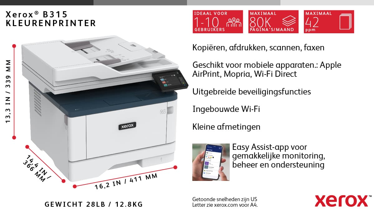 Xerox B315 Multifunction Printer — photo 10 of 21