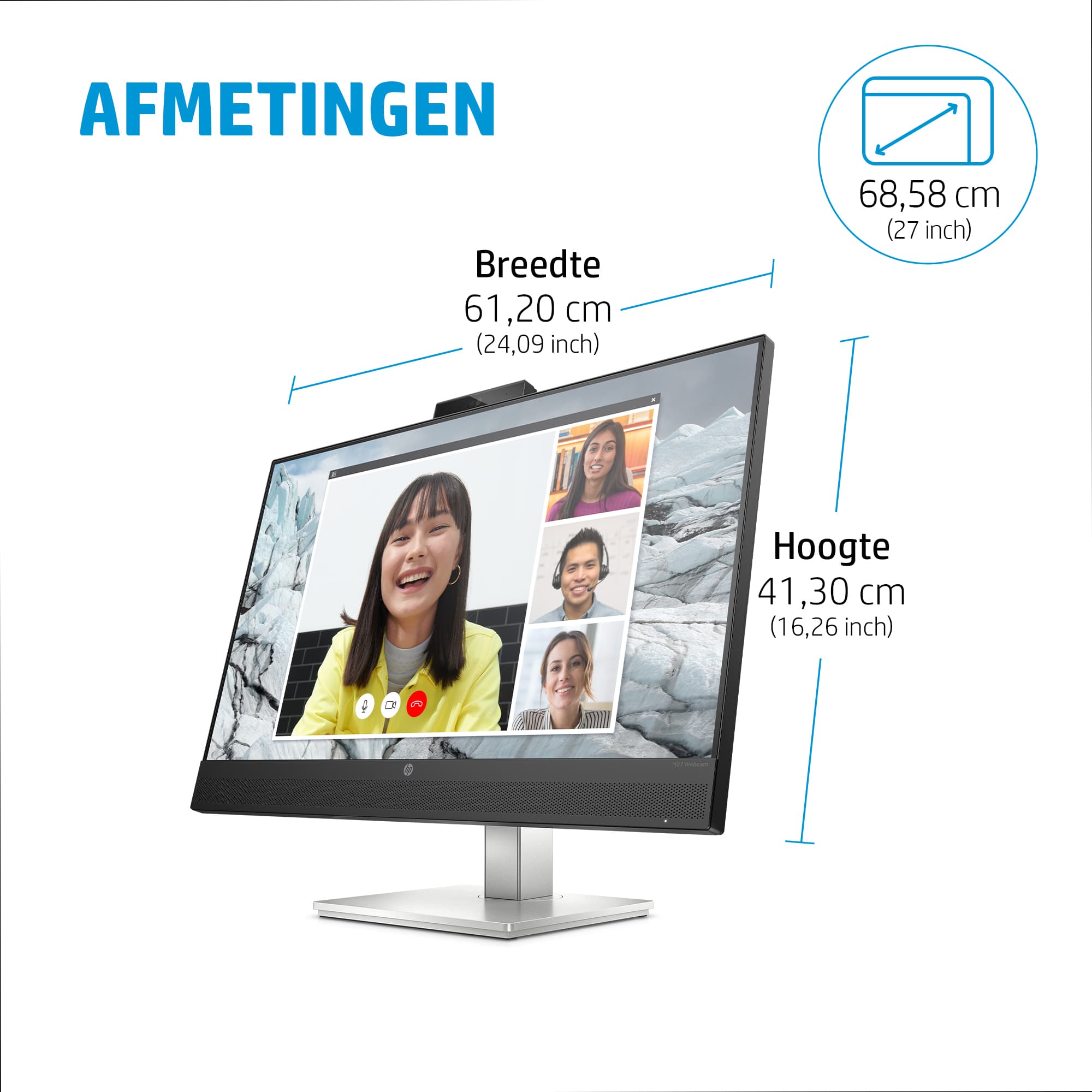 E27m G4 QHD USB-C - 27 inch - Quad HD IPS LED Monitor - 2560x1440 - Pivot / HAS / RJ45 / USB-C / Webcam — foto 13 van 15