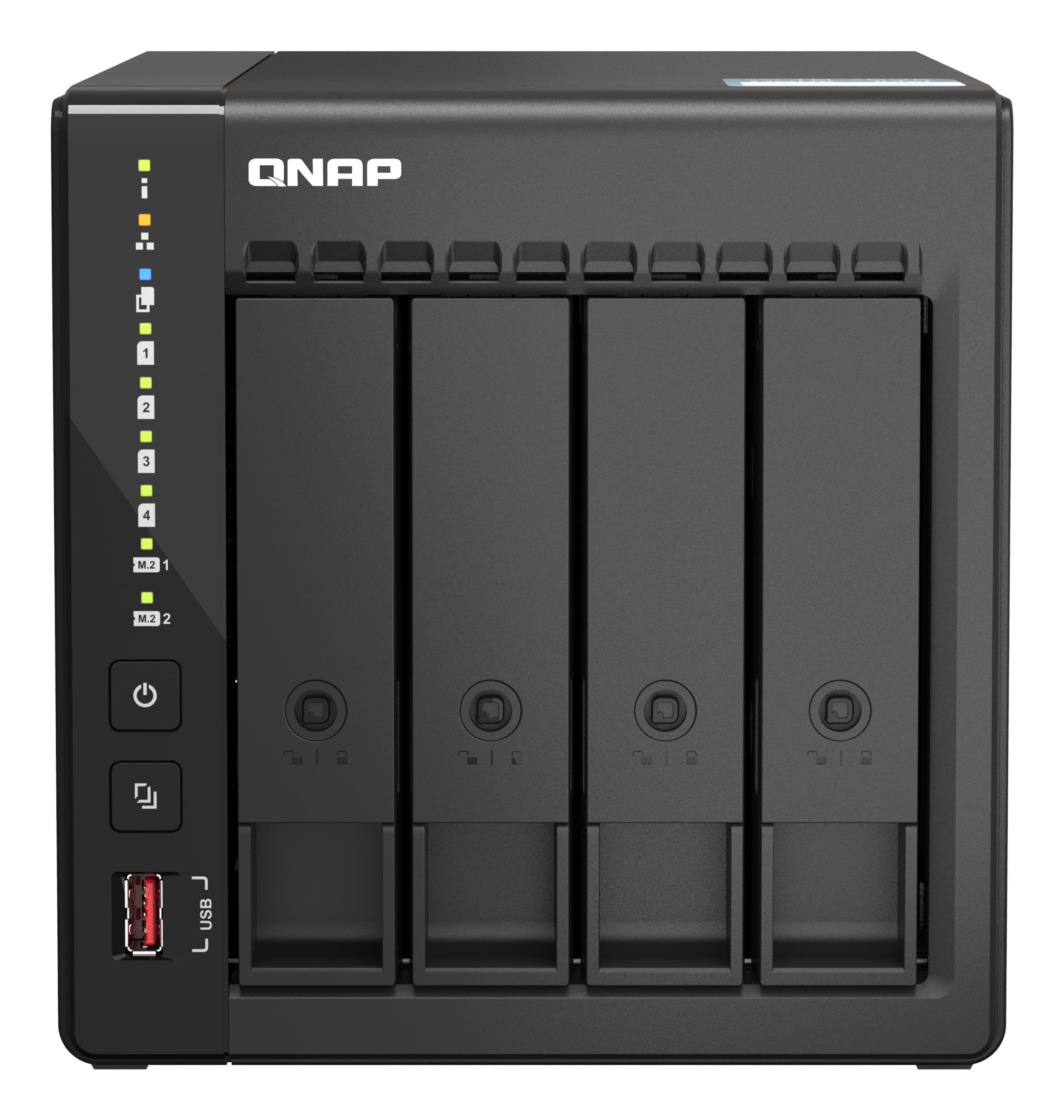 Intel Celeron J6412 NAS Tower - 4x 3.5 inch Bay - 8 GB RAM - 4GB Flash - Black