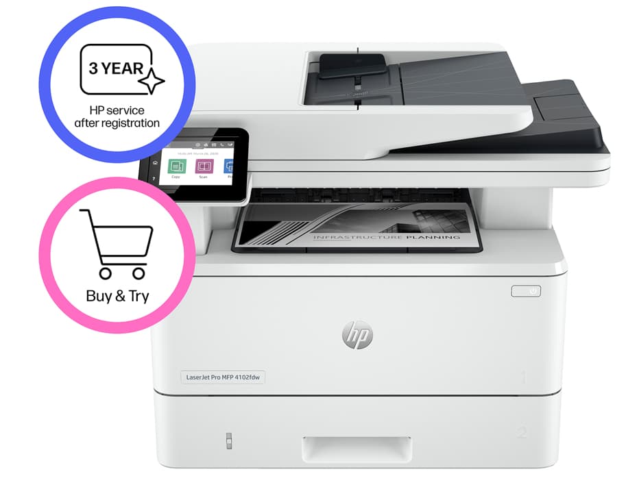 HP LaserJet Pro MFP 4102dw Printer — photo 2 of 13