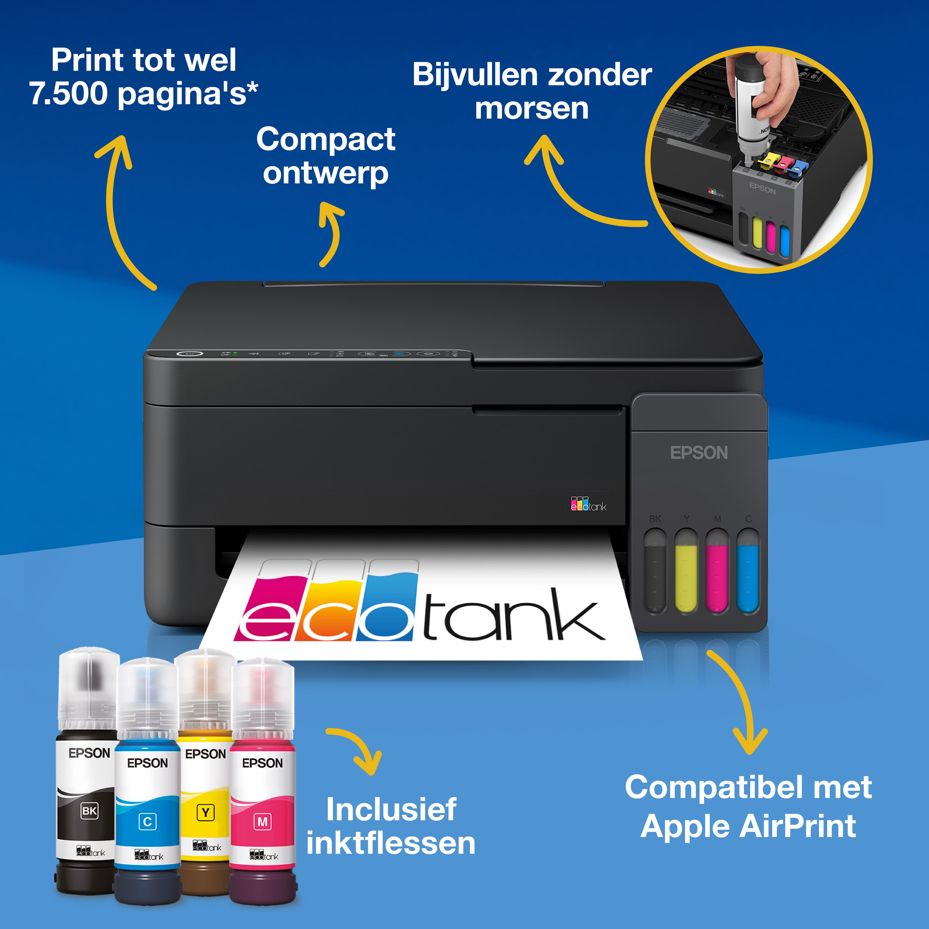 Imprimante multifonction Epson EcoTank ET-2910 — photo 4 sur 12