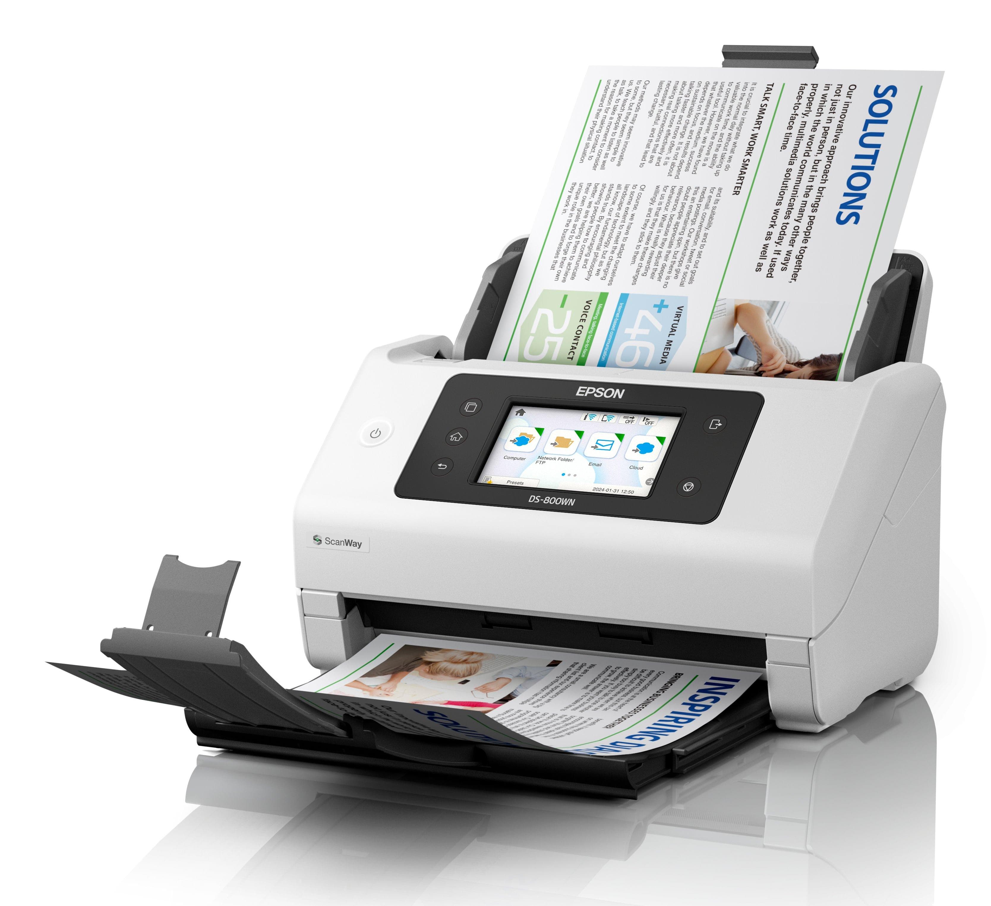 WorkForce DS-800WN Sheet-fed scanner 600 x 600 DPI A4 White — photo 11 sur 14