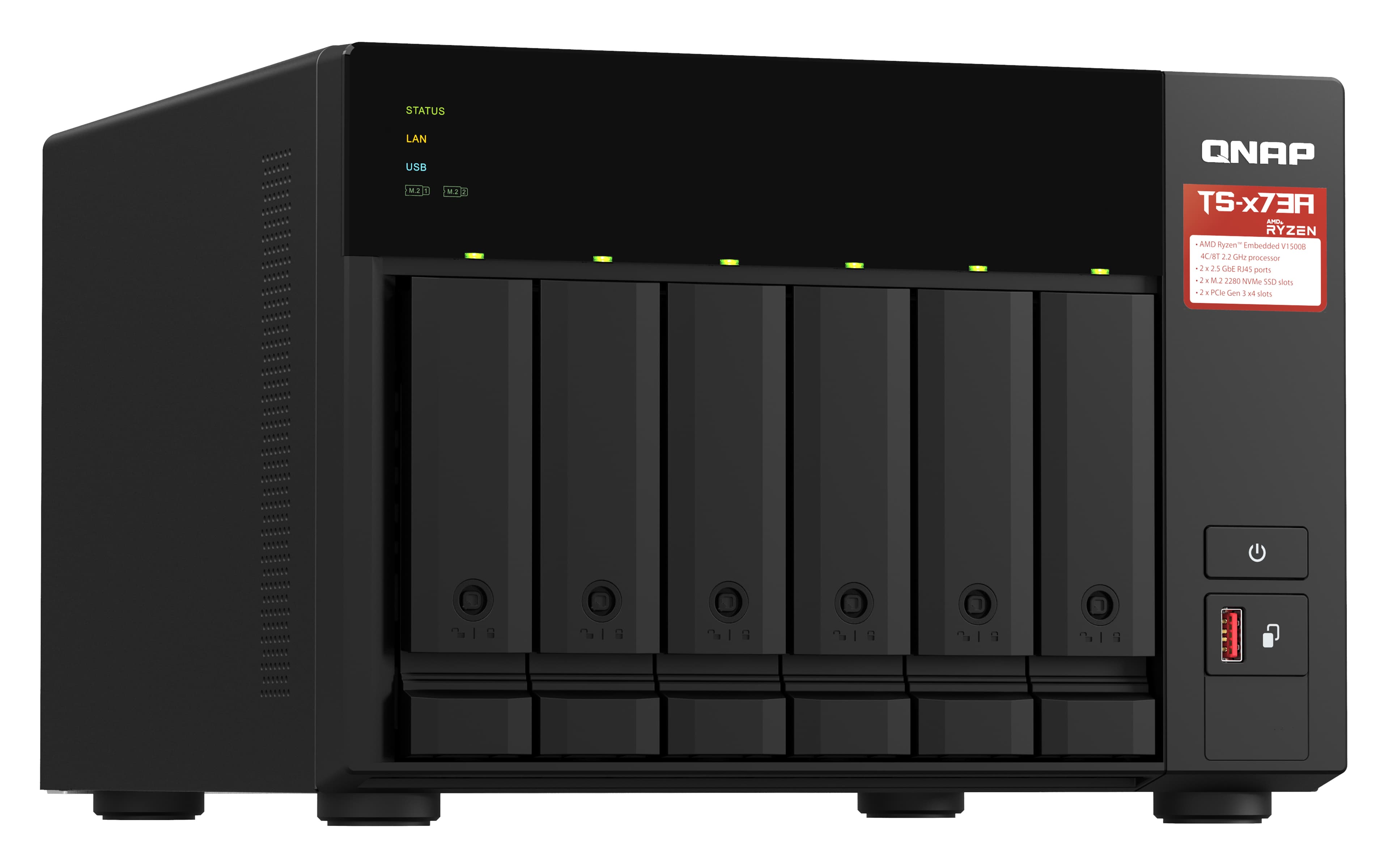 QNAP TS-673A NAS Tower — photo 3 of 6