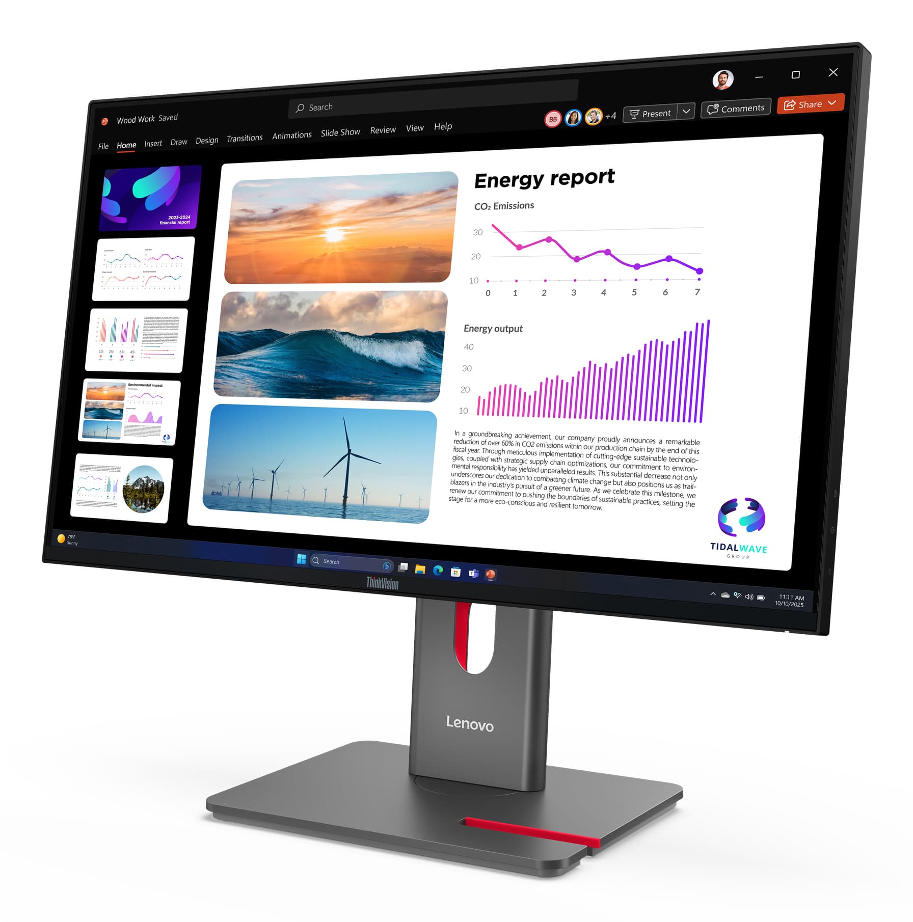 ThinkVision P24Q-40 24" Quad HD Monitor — photo 4 of 14