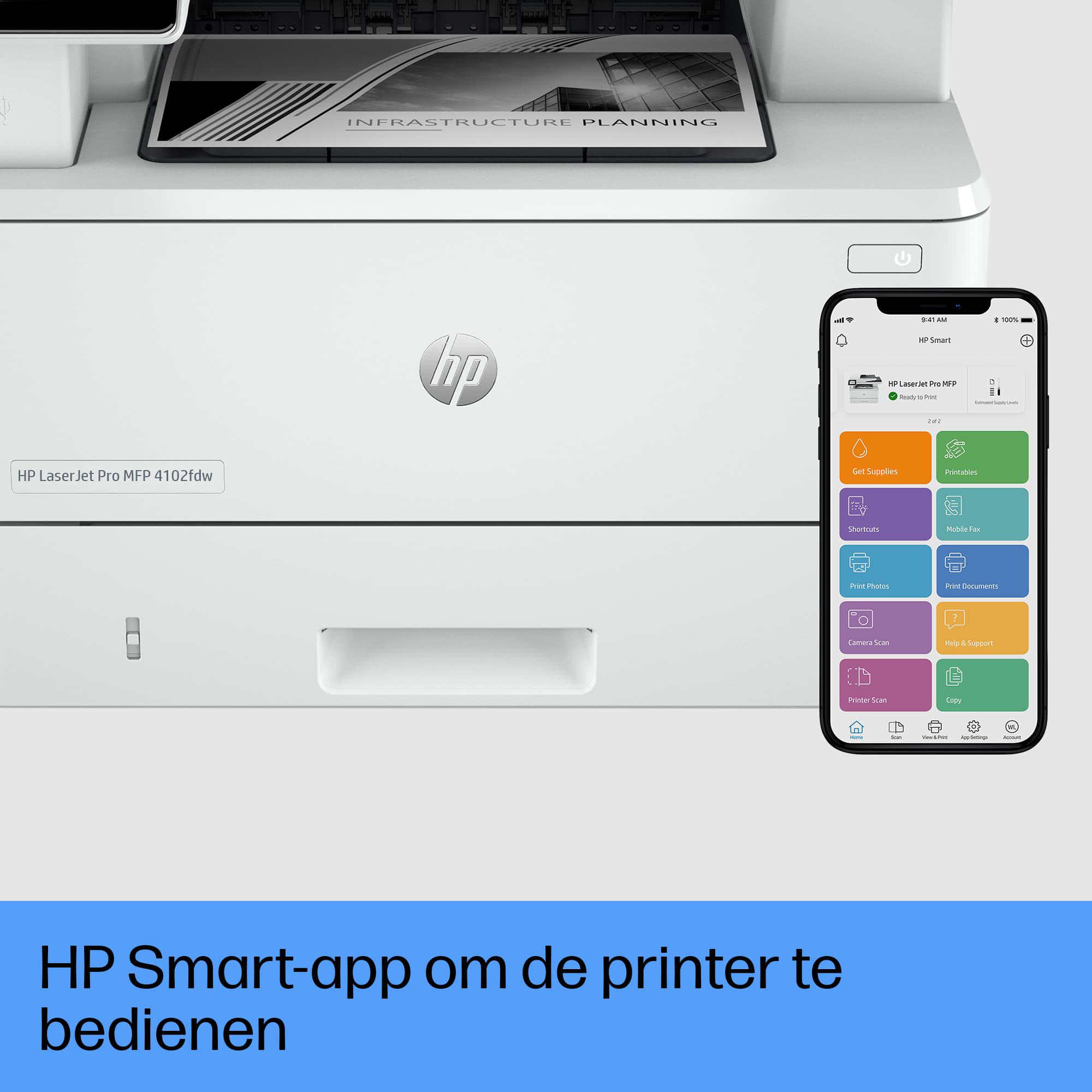 LaserJet Pro MFP 4102fdw Printer — foto 6 van 12