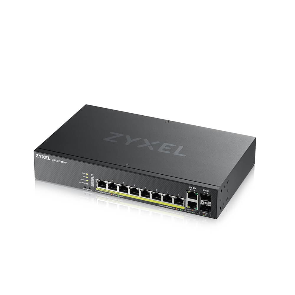 GS2220-10HP Managed Network Switch - 8-Port L2 Gigabit Ethernet (PoE) - Black — photo 4 of 4