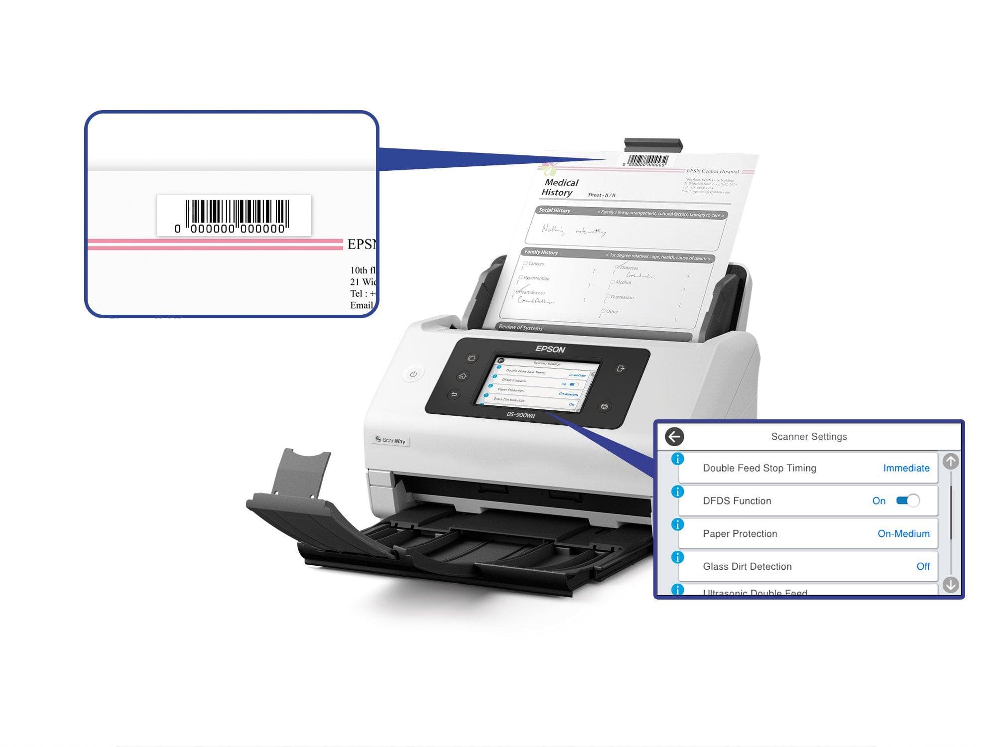 WorkForce DS-900WN - Sheet-fed Scanner - 600 x 600 DPI - A4 - White — photo 7 of 15