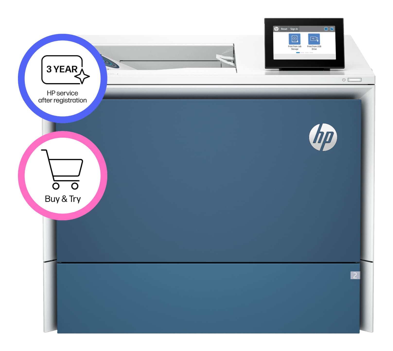 Imprimante HP Color LaserJet Enterprise 5700dn — photo 2 sur 10