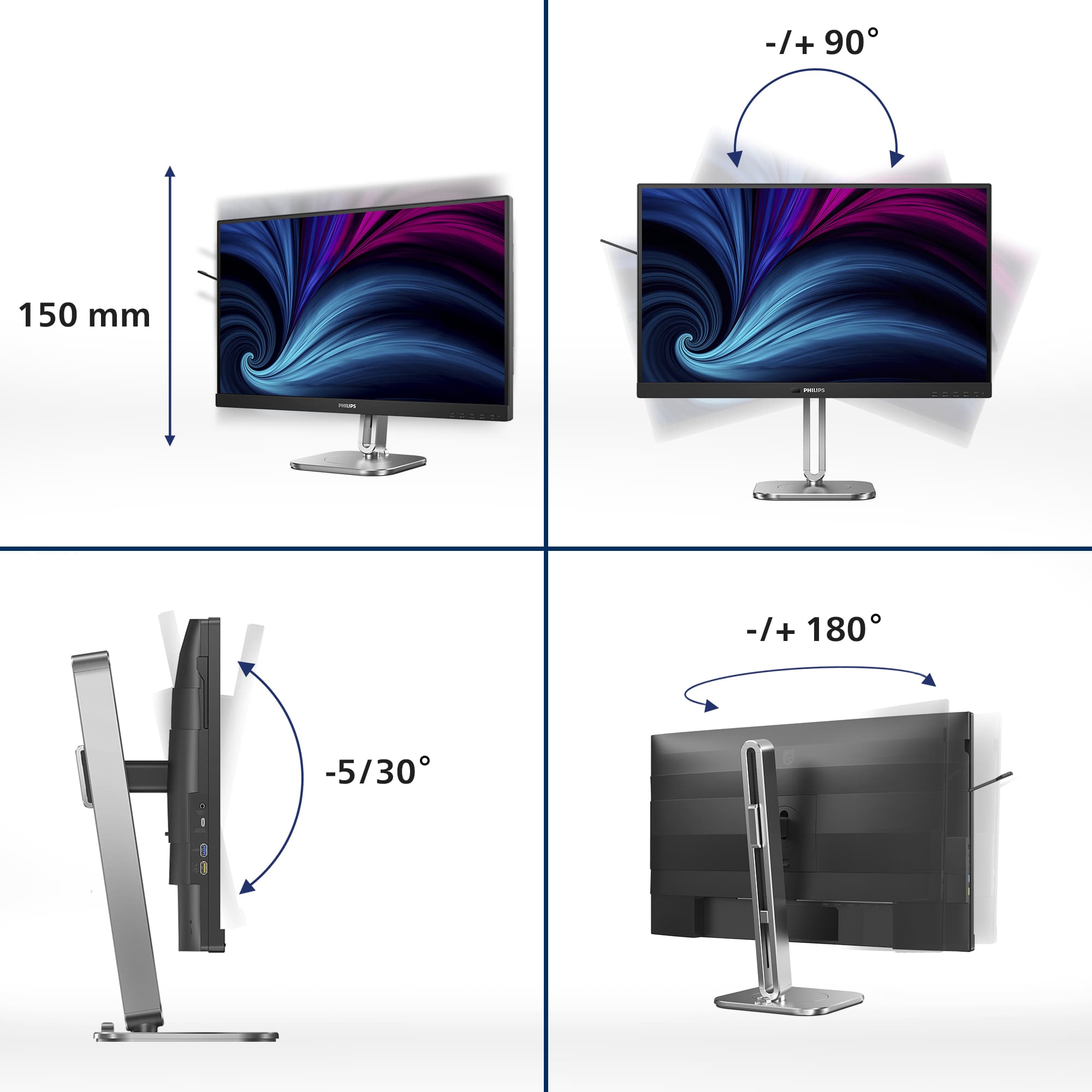 Philips 27B2U4601/00 27" Quad HD LCD Monitor — photo 4 of 12