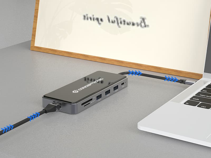 CONCEPTRONIC 12-en-1 Station d'accueil USB 3.2 Gen 1 — photo 4 sur 8