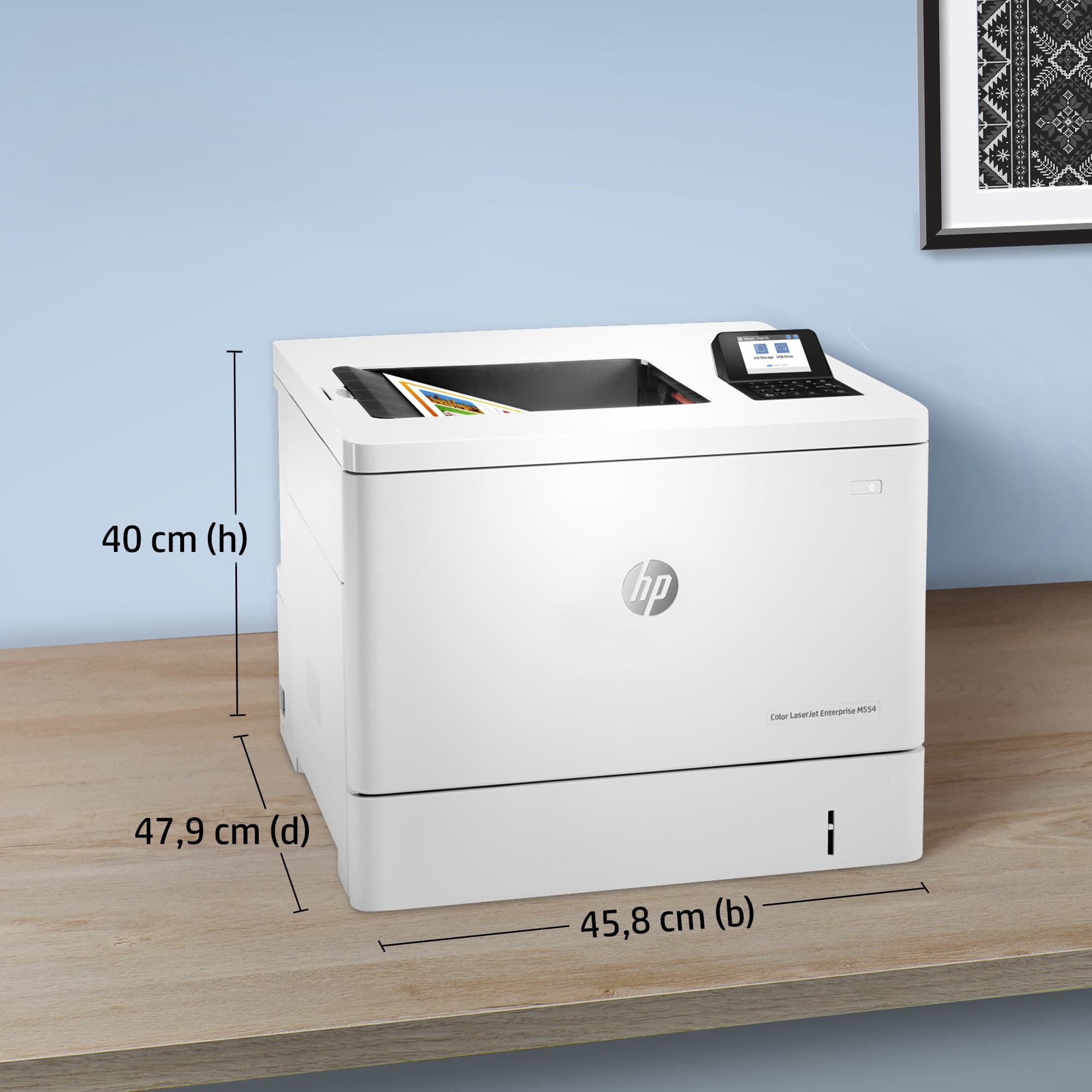 HP Color LaserJet Enterprise M554dn Printer — photo 8 of 16