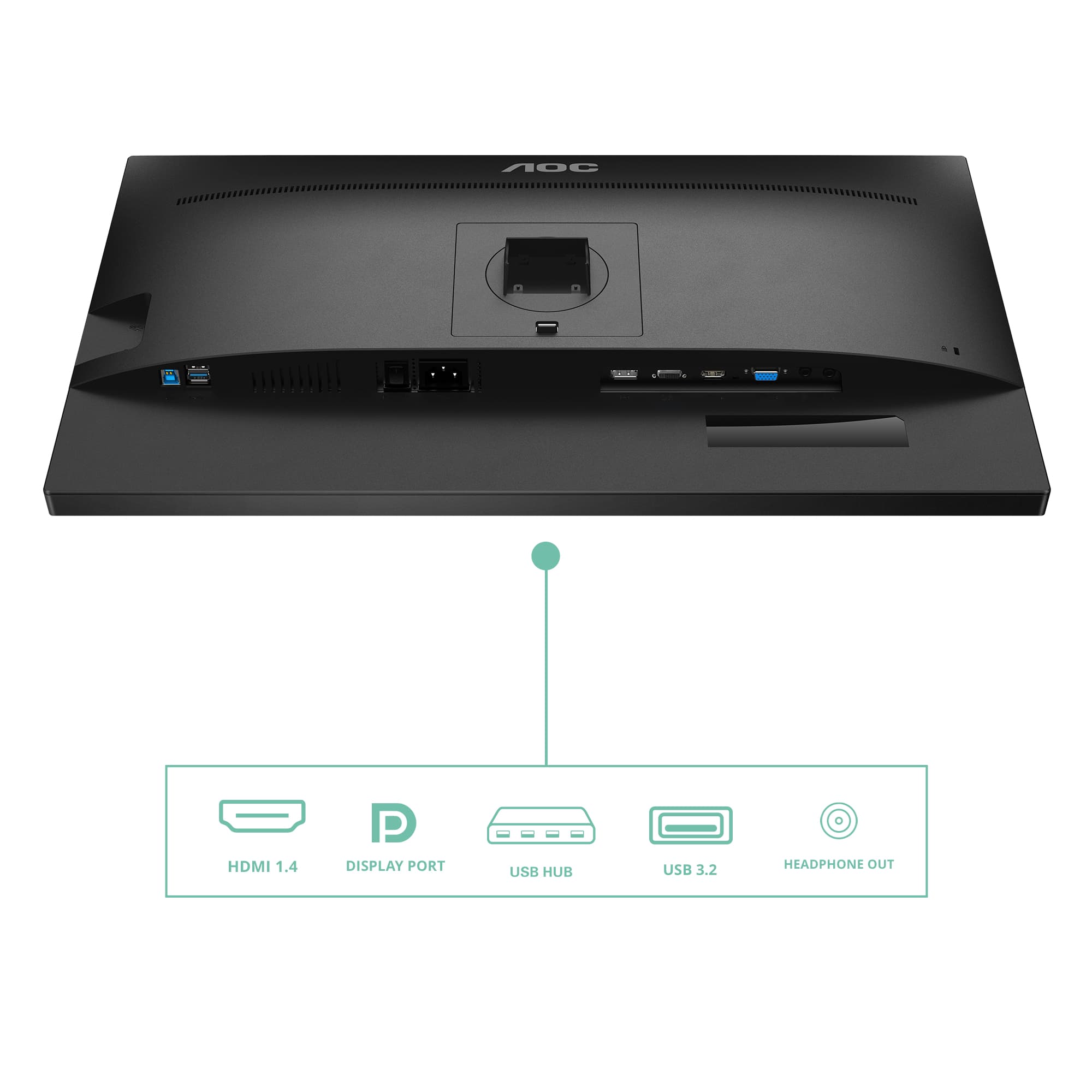 AOC P2 27P2Q Moniteur LED Full HD 27 pouces — photo 4 sur 21