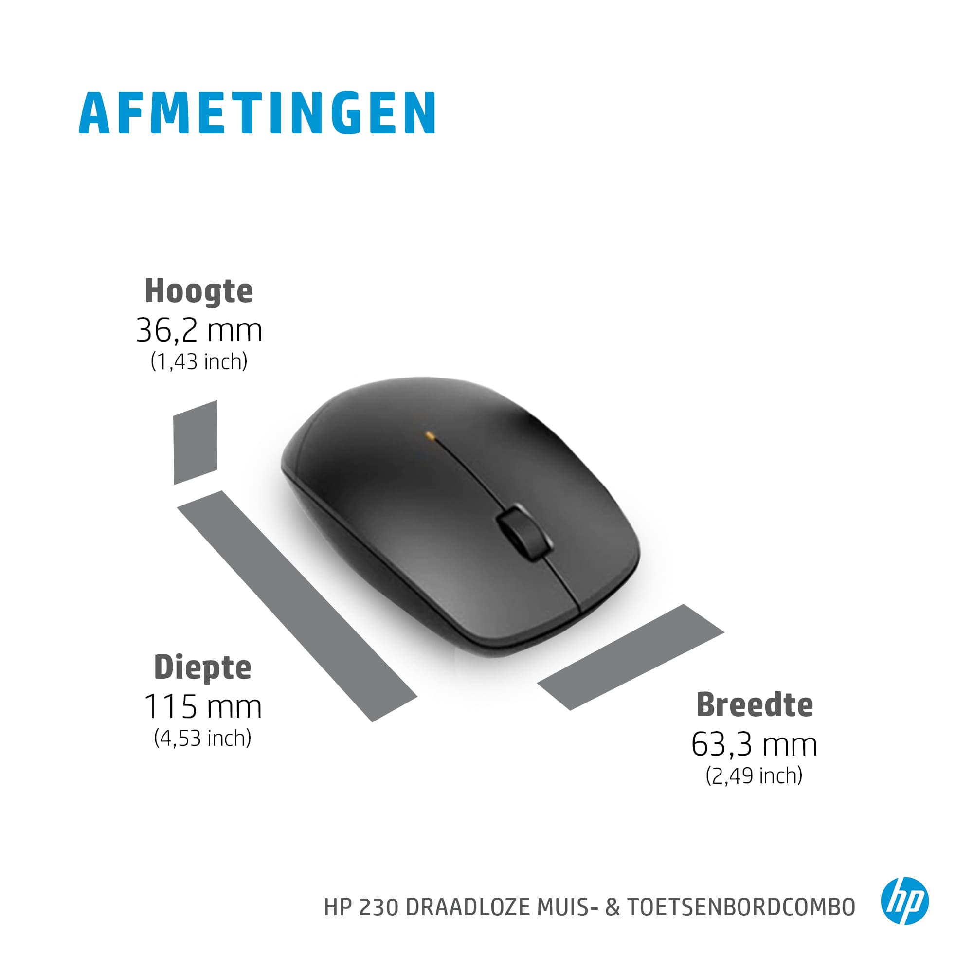 HP 230 Wireless Mouse and Keyboard Combo (18H24AA) - QWERTY — photo 7 of 10
