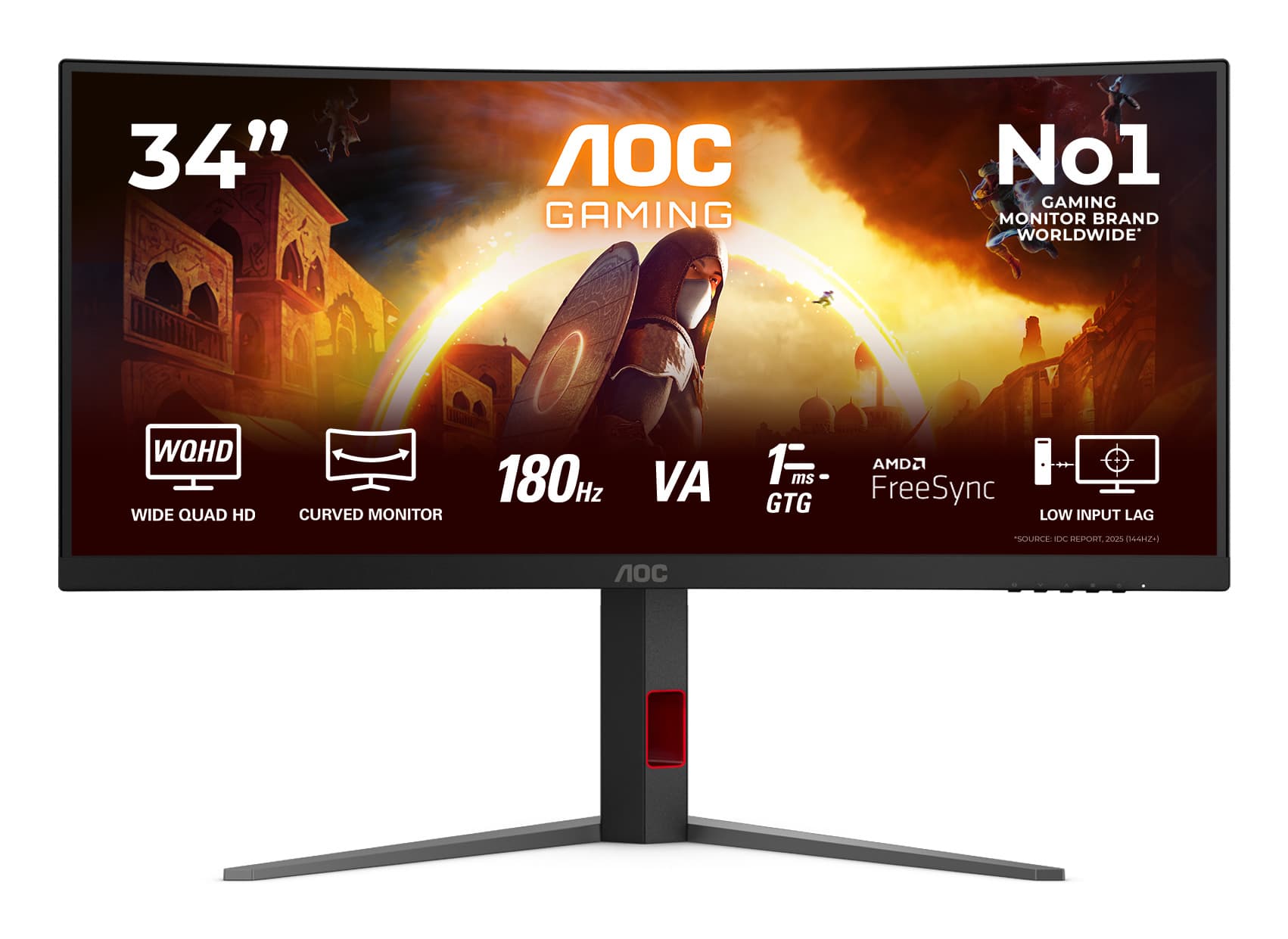 G4 Series - 34 inch Curved - Wide Quad HD - 3440x1440 - 180hz - Black
