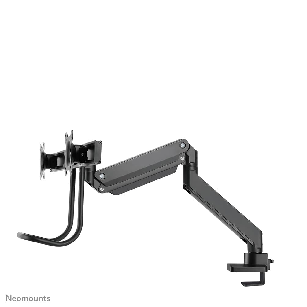 Dual Crossbar Monitor Arm - 10-32inch - 1-8 kg/screen - Gas Spring - 180 Degrees - Stop Mechanism - Topfix - Black — photo 6 of 18