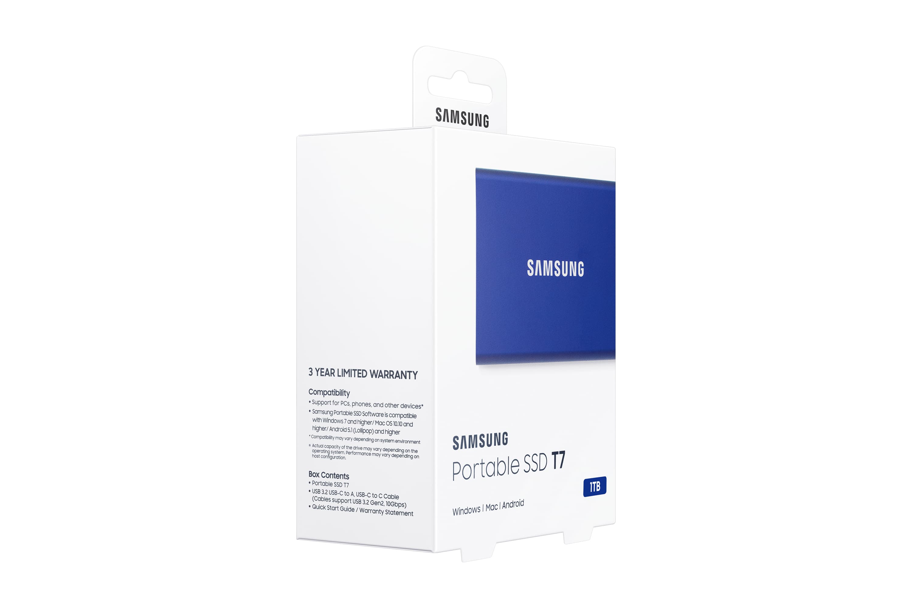 Samsung Portable SSD T7 1TB Bleu — photo 10 sur 12