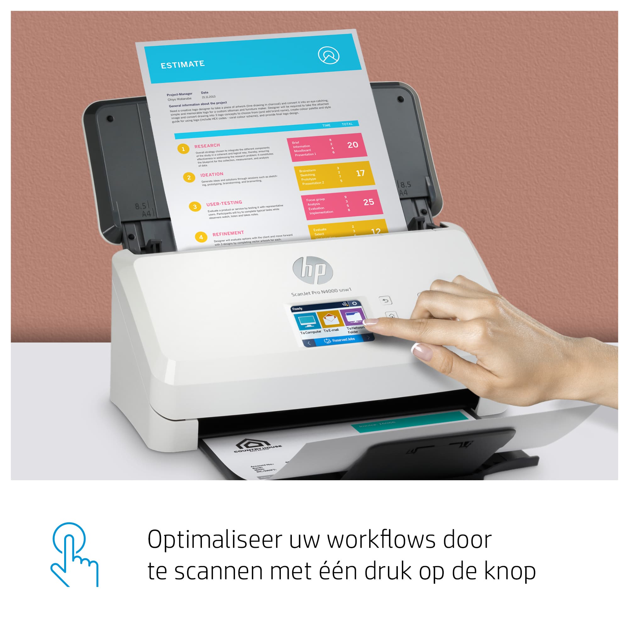 HP ScanJet Pro N4000 snw1 Sheet-feed Scanner — photo 7 of 11