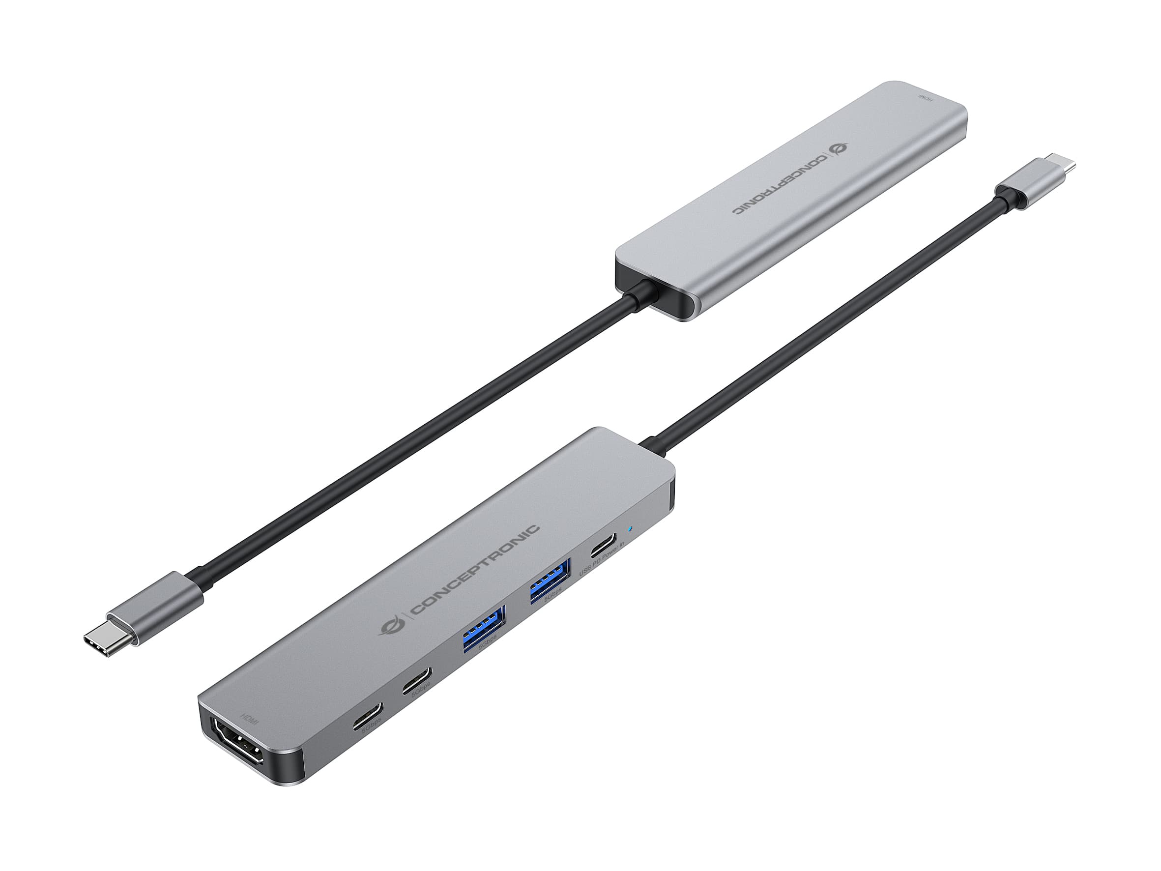 6-in-1 Docking Station USB 3.2 Gen 1 - HDMI - USB-A 5Gbps x 2 - USB-C 5Gbps x 2 - 100W USB PD — photo 3 of 8