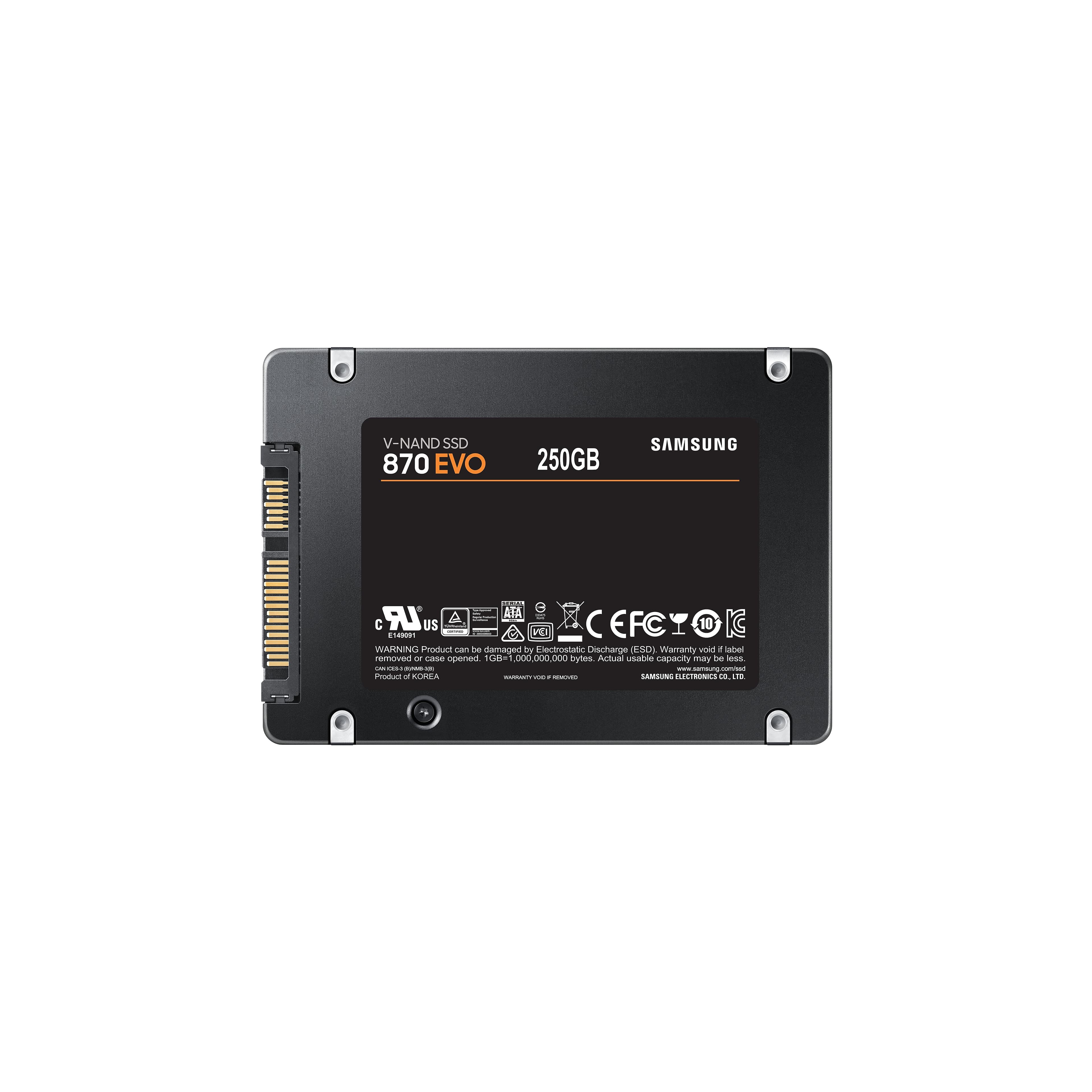 Samsung 870 EVO SSD 2,5 pouces 250 Go